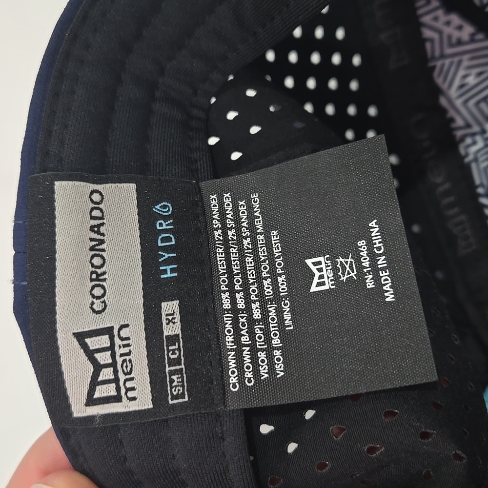 Melin Coronado Brick Hydro hat XL Navy White - Picture 4 of 5